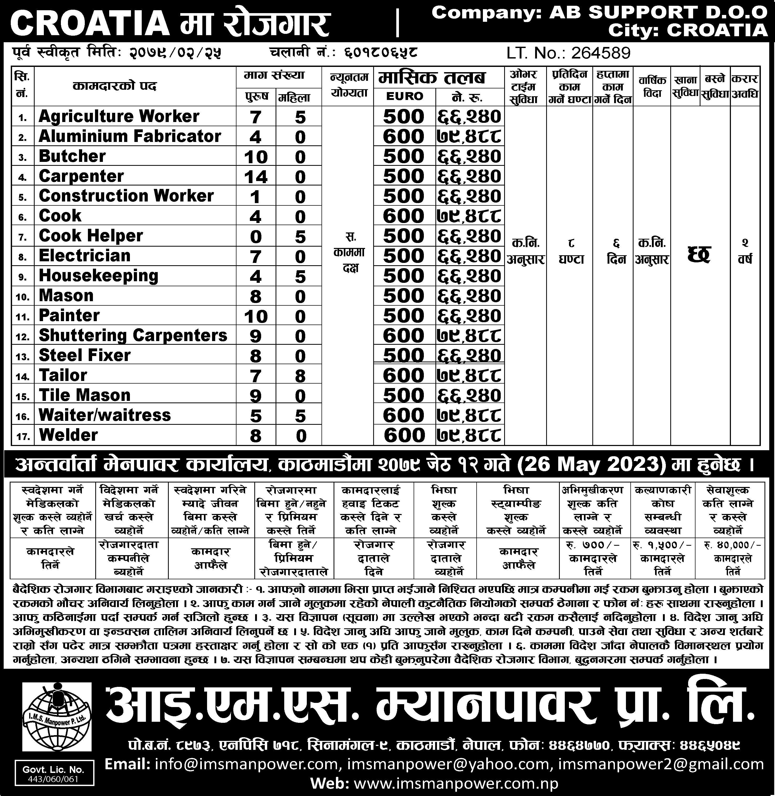 JOB VACANCY